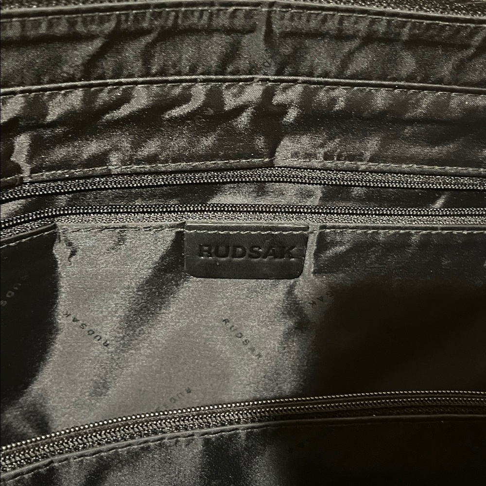 RUDSAK Black Laptop & Travel Bag — Leather Trim - Picture 6 of 6